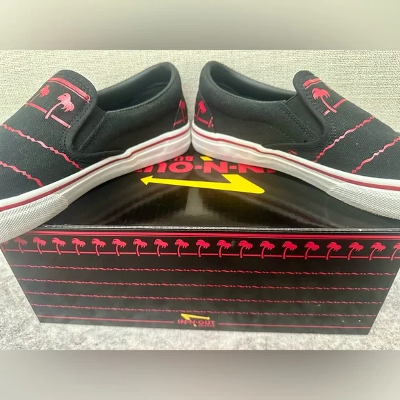 AUTHENTIC In-N-Out Drink Cup Slip-on Shoes in BLACK - Women’s 9.5 / Men’s 8 - Picture 10 of 12